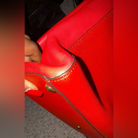 Fendi Jours Bag Red leather satchel tote - Picture 9 of 11